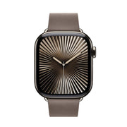 For Apple Watch 46mm / 49mm / 45mm / 44mm Modern Style Leather Watch Band(Dark Brown)