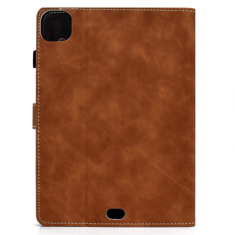 For iPad Air 2022 / 2020 10.9 Cowhide Texture Horizontal Flip Leather Case with Holder & Card Slots & Sleep / Wake-up Function(Brown) - free shipping - PMC TechLife - Order now!