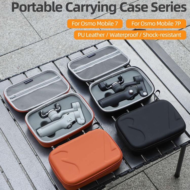 For DJI Osmo Mobile 7P Sunnylife Portable Carrying Case Mini Bag Handbag(Black)