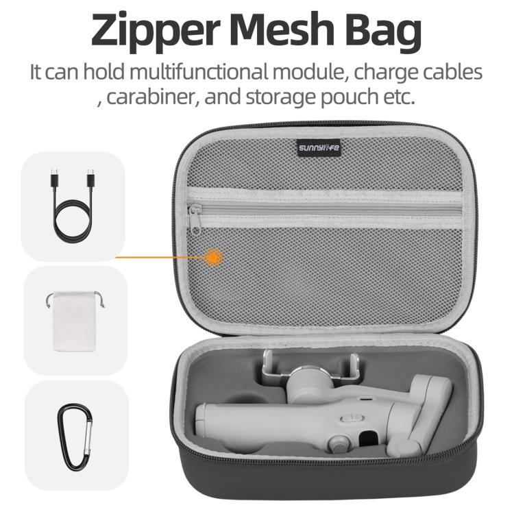 For DJI Osmo Mobile 7P Sunnylife Portable Carrying Case Mini Bag Handbag(Black) - free shipping - PMC TechLife - Order now!