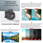 For DJI O4 Air Unit Pro / Avata 2 JSR YB Series Camera Lens Filter, Filter:STAR