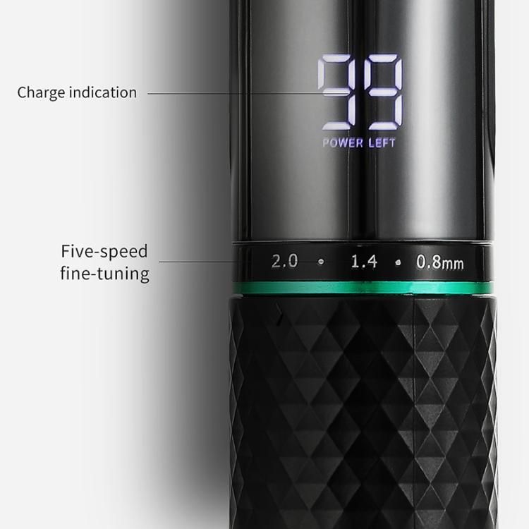 VGR V-256 5-gear Fine-tuning Digital Display USB Hair Clipper with Holder(Black)