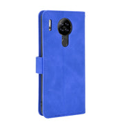 For Blackview A80 Solid Color Skin Feel Magnetic Buckle Horizontal Flip Calf Texture PU Leather Case with Holder & Card Slots & Wallet(Blue)