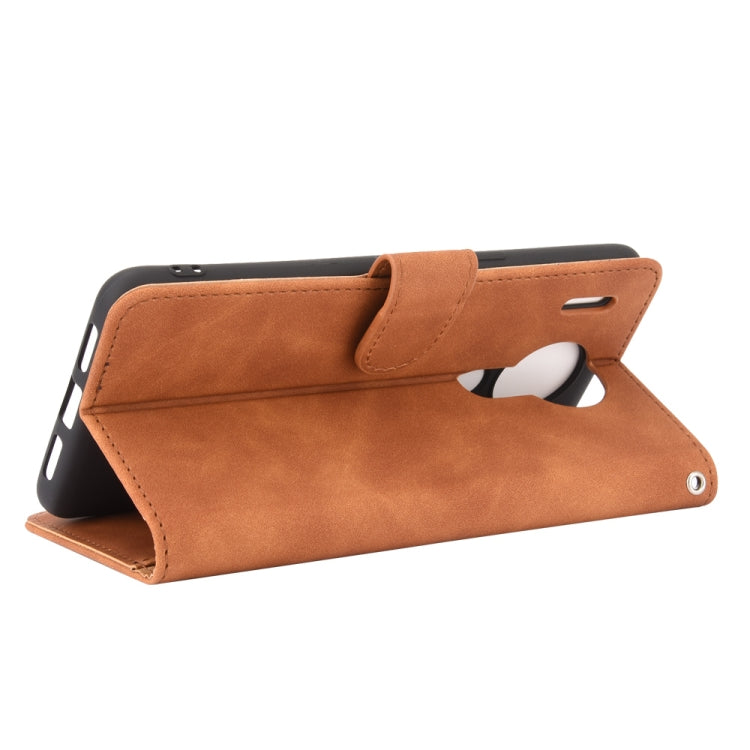 For Blackview A80 Solid Color Skin Feel Magnetic Buckle Horizontal Flip Calf Texture PU Leather Case with Holder & Card Slots & Wallet(Brown) - More Brand by PMC TechLife | Online Shopping South Africa | PMC TechLife