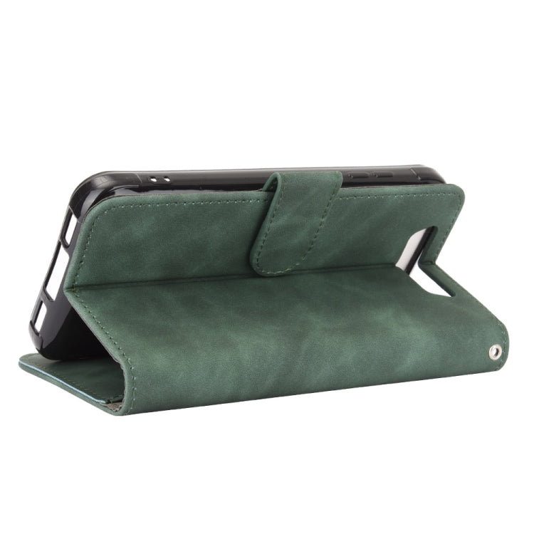 For Blackview BV5500 / BV5500 Pro / BV5500 Plus Solid Color Skin Feel Magnetic Buckle Horizontal Flip Calf Texture PU Leather Case with Holder & Card Slots & Wallet(Green) - More Brand by PMC TechLife | Online Shopping South Africa | PMC TechLife | Buy Now Pay Later Mobicred
