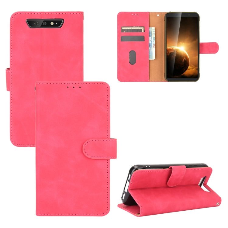 For Blackview BV5500 / BV5500 Pro / BV5500 Plus Solid Color Skin Feel Magnetic Buckle Horizontal Flip Calf Texture PU Leather Case with Holder & Card Slots & Wallet(Rose Red) - More Brand by PMC TechLife | Online Shopping South Africa | PMC TechLife