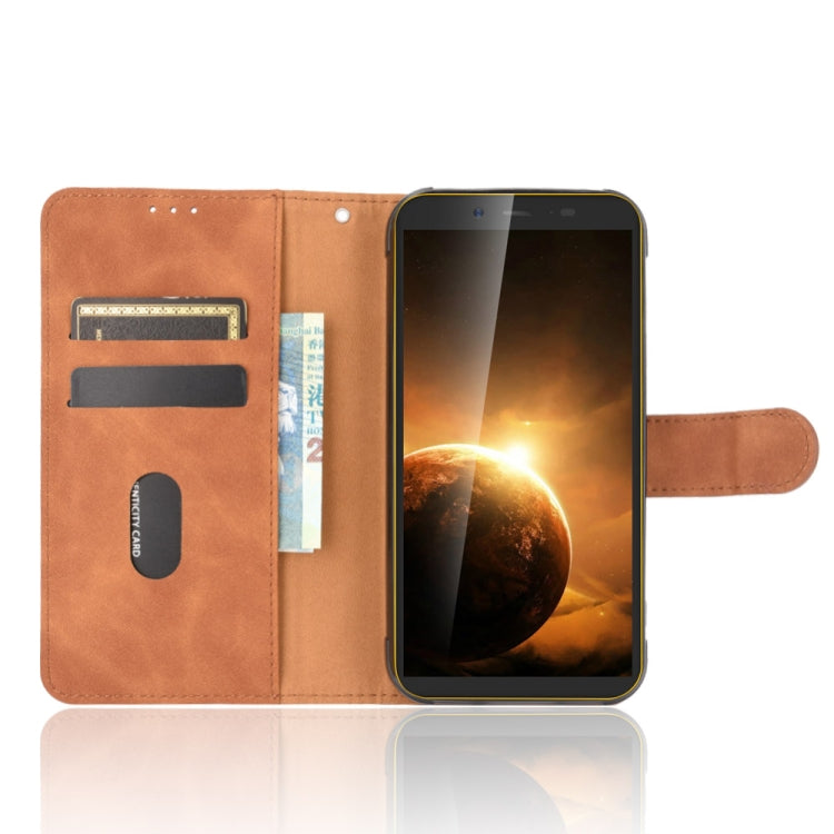 For Blackview BV5500 / BV5500 Pro / BV5500 Plus Solid Color Skin Feel Magnetic Buckle Horizontal Flip Calf Texture PU Leather Case with Holder & Card Slots & Wallet(Brown) - More Brand by PMC TechLife | Online Shopping South Africa | PMC TechLife | Buy Now Pay Later Mobicred
