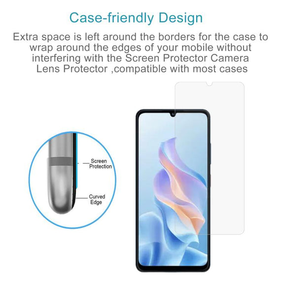 For ZTE Blade A76 4G 10pcs 0.26mm 9H 2.5D Tempered Glass Film