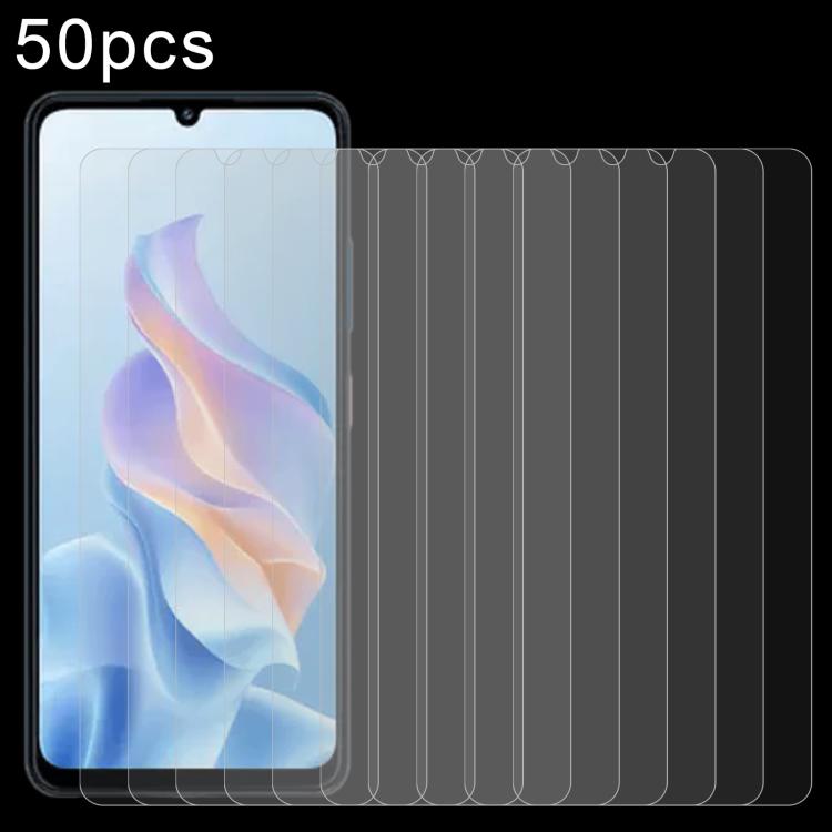 For ZTE Blade A76 4G 50pcs 0.26mm 9H 2.5D Tempered Glass Film - free shipping - PMC Jewellery - Order now!