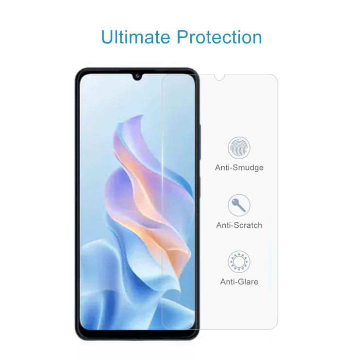 For ZTE Blade A76 4G 50pcs 0.26mm 9H 2.5D Tempered Glass Film