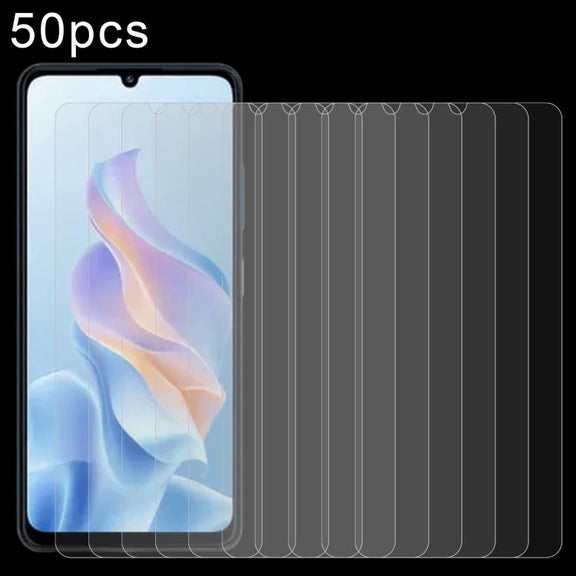 For ZTE Blade A76 4G 50pcs 0.26mm 9H 2.5D Tempered Glass Film