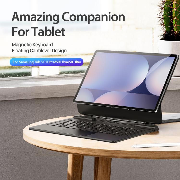 For Samsung Galaxy Tab S10 Ultra  DUX DUCIS MK Series Magnetic Wireless Bluetooth Keyboard Tablet Case(Black) - free shipping - PMC Jewellery - Order now!