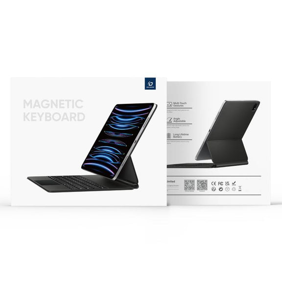 For Samsung Galaxy Tab S10 Ultra  DUX DUCIS MK Series Magnetic Wireless Bluetooth Keyboard Tablet Case(Black)