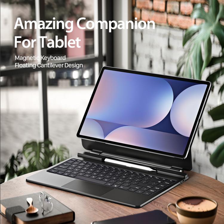 For Samsung Galaxy Tab S10 Ultra  DUX DUCIS MK Series Magnetic Wireless Bluetooth Keyboard Tablet Case(Black)