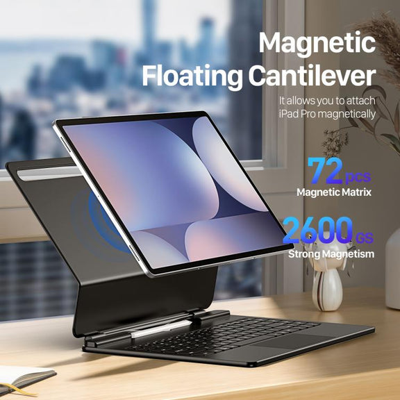 For Samsung Galaxy Tab S10 Ultra  DUX DUCIS MK Series Magnetic Wireless Bluetooth Keyboard Tablet Case(Black)