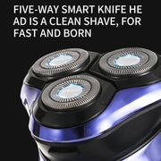 VGR V-305 Rotating Three-blade IPX7 Men Electric Shaver(Blue)