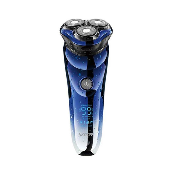 VGR V-305 Rotating Three-blade IPX7 Men Electric Shaver(Blue)