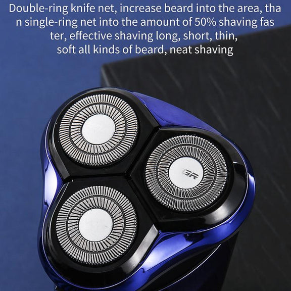 VGR V-305 Rotating Three-blade IPX7 Men Electric Shaver(Blue)