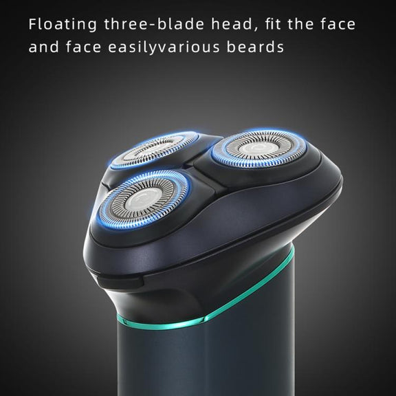 VGR V-310 Digital Display Three-blade IPX7 Electric Shaver(Black)