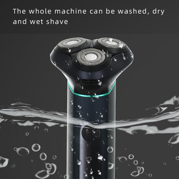 VGR V-310 Digital Display Three-blade IPX7 Electric Shaver(Black)