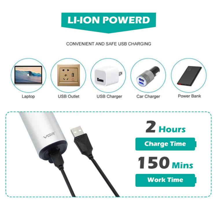 VGR V-328 3D Floating Cutting Blade IPX7 Electric Shaver(Black) - free shipping - PMC TechLife - Order now!