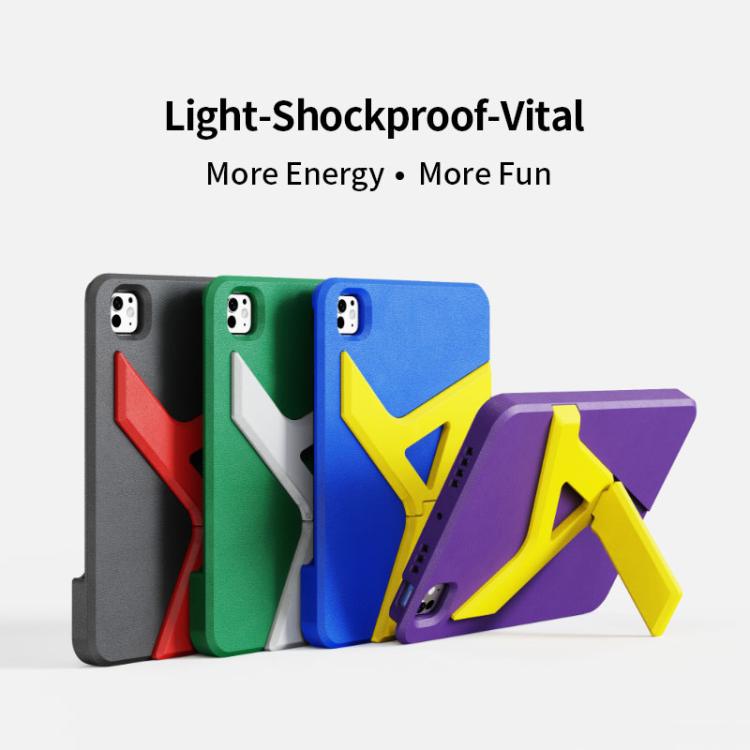 For iPad Pro 11 2024 YOYOISLES Air Rum Series EVA Tablet Case(Purple Yellow) - free shipping - PMc TechLife - Order now!