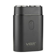 VGR V-341 Rotating 2 Cuttter Head Portable Electric Shaver(Black) - free shipping - PMC TechLife - Order now!