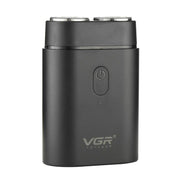 VGR V-341 Rotating 2 Cuttter Head Portable Electric Shaver(Black)