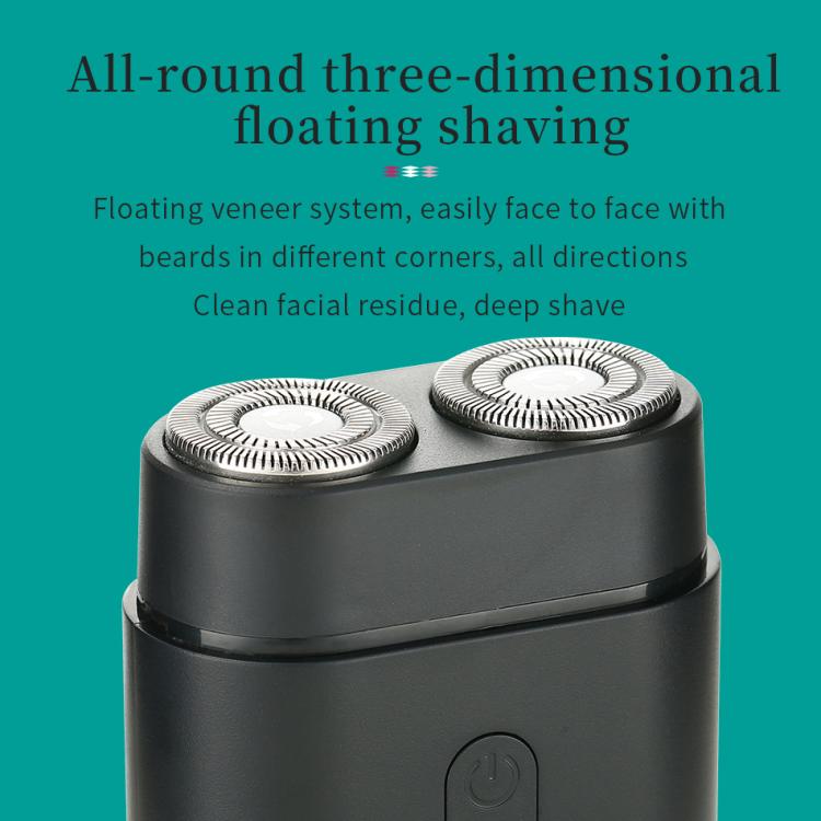 VGR V-341 Rotating 2 Cuttter Head Portable Electric Shaver(Black) - free shipping - PMC TechLife - Order now!