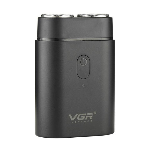 VGR V-341 Rotating 2 Cuttter Head Portable Electric Shaver(Black)