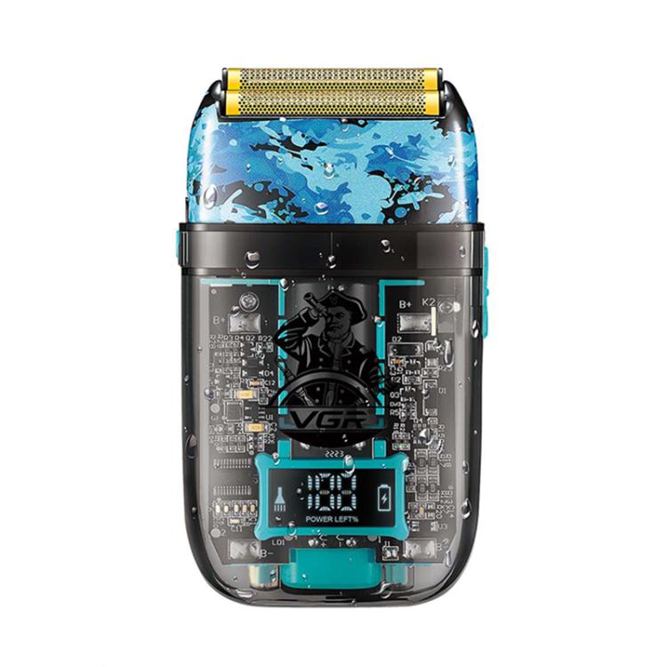 VGR V-352 Double Cutter Head Portable Electric Foil Shaver(Transparent Black) - free shipping - PMC TechLife - Order now!