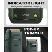 VGR V-353 Floating Cuttter Head Portable Electric Shaver(Black)