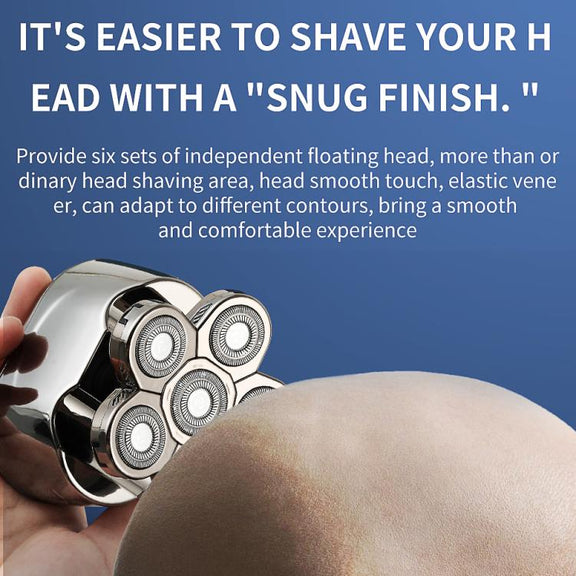 VGR V-395 Six Cuttter Heads IPX6 Electric Shaver(Silver)