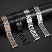 For Samsung Galaxy Watch Ultra 47mm Split Safety Buckle Titanium Alloy Watch Band(Silver)