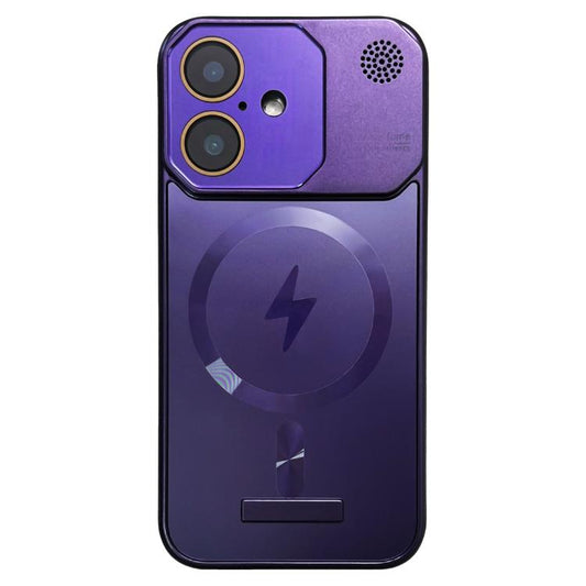 For iPhone 16 Plus Frameless Aromatherapy MagSafe Magnetic PC Phone Case(Purple) - iPhone 16 Plus Cases by PMC Jewellery | Online Shopping South Africa | PMC Jewellery | Buy Now Pay Later Mobicred