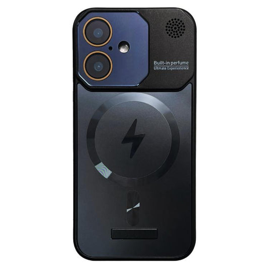 For iPhone 16 Plus Frameless Aromatherapy MagSafe Magnetic PC Phone Case(Black) - iPhone 16 Plus Cases by PMC Jewellery | Online Shopping South Africa | PMC Jewellery | Buy Now Pay Later Mobicred