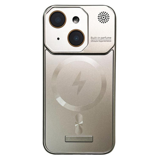 For iPhone 15 Plus Frameless Aromatherapy MagSafe Magnetic PC Phone Case(Titanium Grey) - iPhone 15 Plus Cases by PMC Jewellery | Online Shopping South Africa | PMC Jewellery | Buy Now Pay Later Mobicred