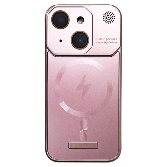 For iPhone 15 Plus Frameless Aromatherapy MagSafe Magnetic PC Phone Case(Rose Gold) - iPhone 15 Plus Cases by PMC Jewellery | Online Shopping South Africa | PMC Jewellery | Buy Now Pay Later Mobicred
