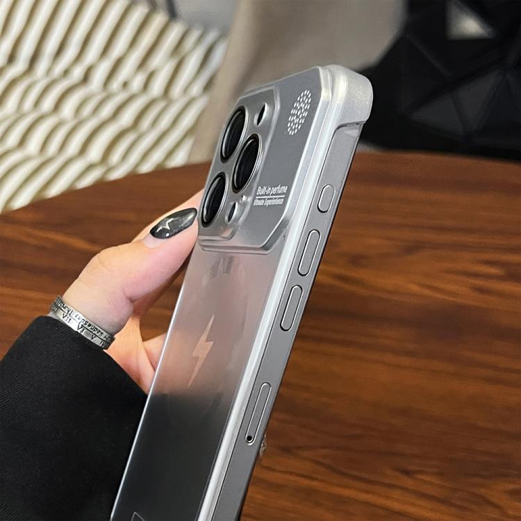 For iPhone 15 Plus Frameless Aromatherapy MagSafe Magnetic PC Phone Case(Gold) - iPhone 15 Plus Cases by PMC Jewellery | Online Shopping South Africa | PMC Jewellery | Buy Now Pay Later Mobicred