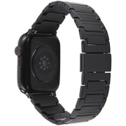 For Apple Watch 46mm / 49mm / 45mm / 44mm I-Shaped Folding Magnetic Buckle Metal Watch Band(Black)
