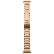 For Apple Watch 46mm / 49mm / 45mm / 44mm I-Shaped Folding Magnetic Buckle Metal Watch Band(Rose Gold)