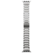 For Apple Watch 46mm / 49mm / 45mm / 44mm I-Shaped Folding Magnetic Buckle Metal Watch Band(Silver)