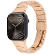 For Apple Watch 42mm / 41mm / 40mm / 38mm I-Shaped Folding Magnetic Buckle Metal Watch Band(Rose Gold) - free shipping - PMc TechLife - Order now!