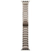 For Apple Watch 42mm / 41mm / 40mm / 38mm I-Shaped Folding Magnetic Buckle Metal Watch Band(Titanium Color)