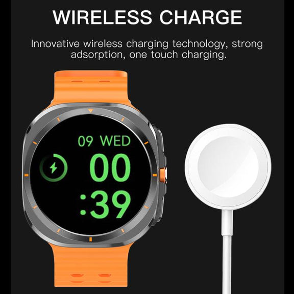 X7 1.51 inch IPS Screen Bluetooth Smart Watch Supports Healthy Monitoring(Orange)