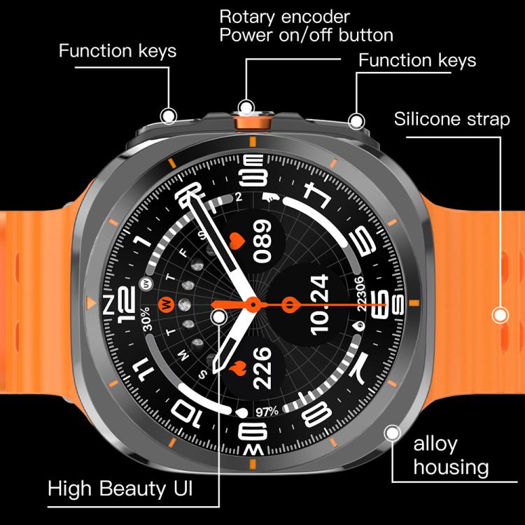 X7 1.51 inch IPS Screen Bluetooth Smart Watch Supports Healthy Monitoring(Silver) - free shipping - PMC TechLife - Order now!