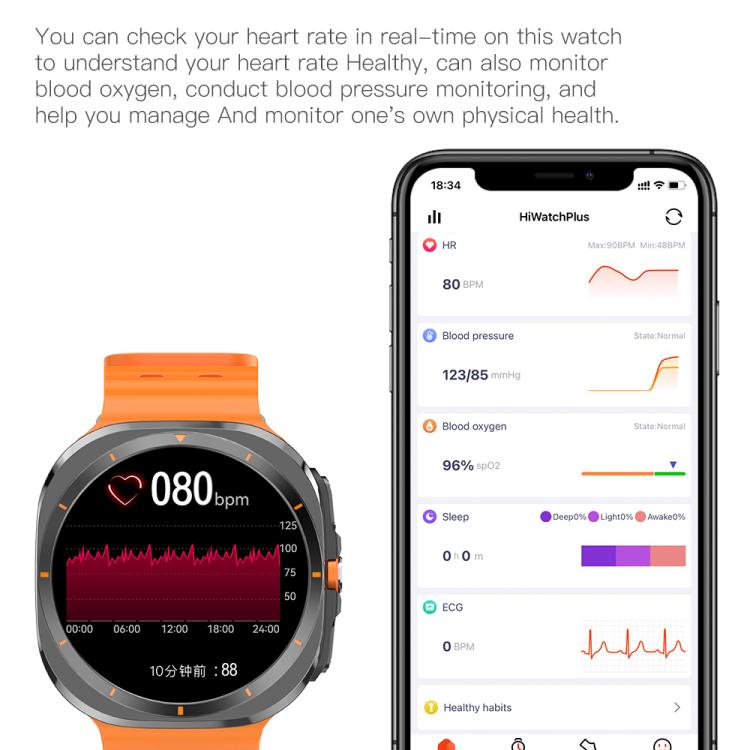 X7 1.51 inch IPS Screen Bluetooth Smart Watch Supports Healthy Monitoring(Silver) - free shipping - PMC TechLife - Order now!