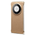For Huawei Mate 60 Denior A20 Genuine Leather Litchi Texture MagSafe Frameless Phone Case(Khaki) - free shipping - PMc TechLife - Order now!