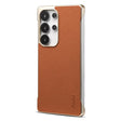 For Samsung Galaxy S25 Ultra 5G Denior A20 Genuine Leather Litchi Texture MagSafe Frameless Phone Case(Brown) - free shipping - PMc TechLife - Order now!