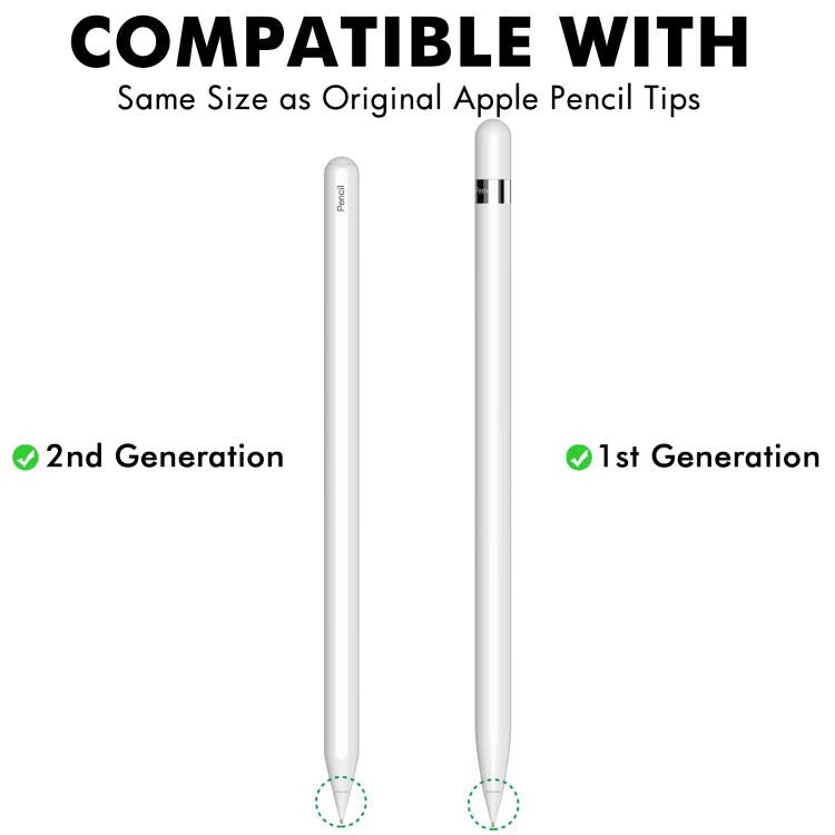 C04L 4pcs / Set 1.95mm Capacitive Stylus Replacement Nibs for Apple Pencil 2 / 1(White) - free shipping - PMC Jewellery - Order now!